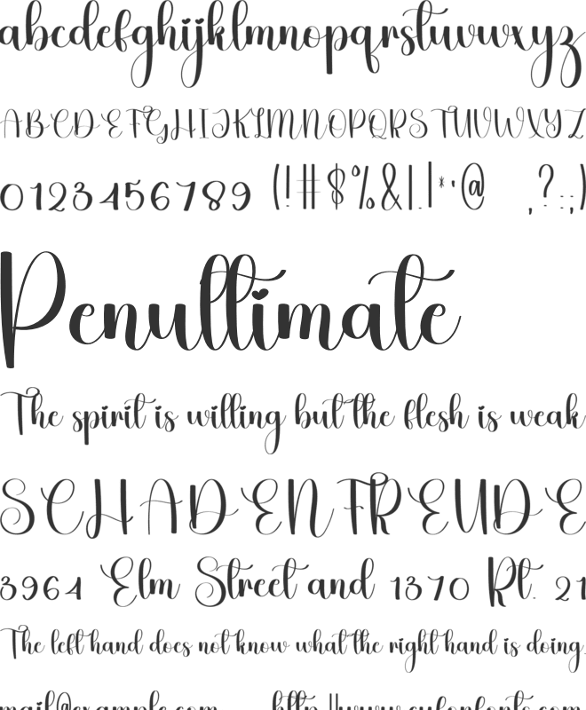 Sweetie Vintage font preview