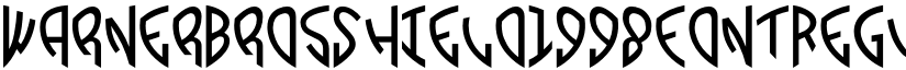 Warner Bros Shield 1998 font font download