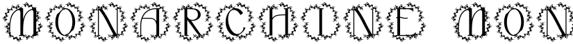 Monarchine Monogram font