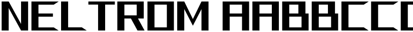 Neltrom font
