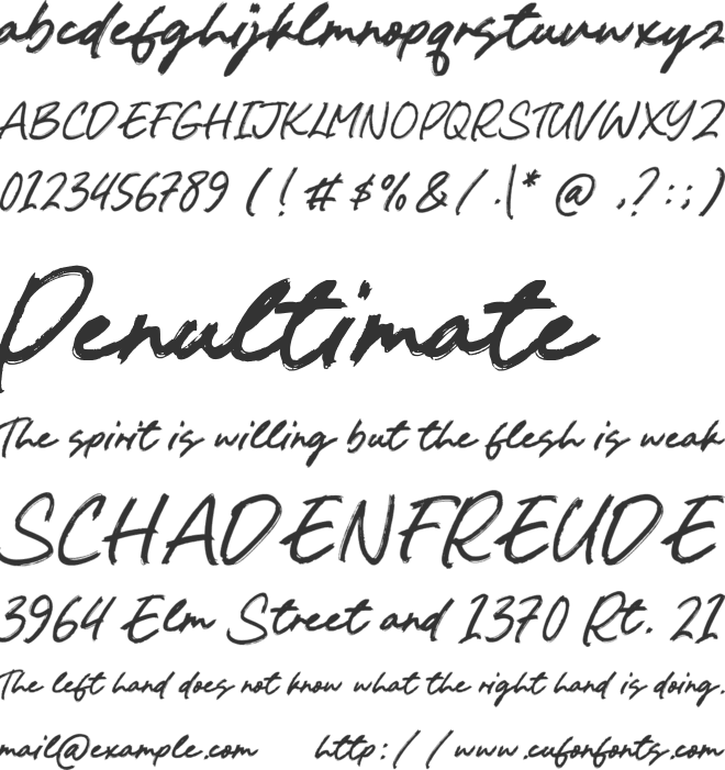 Vortex Omega font preview