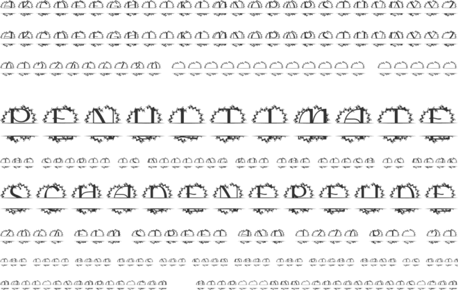 Monarchine Split Monogram font preview