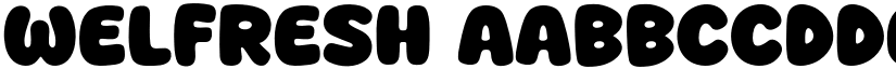 Welfresh font