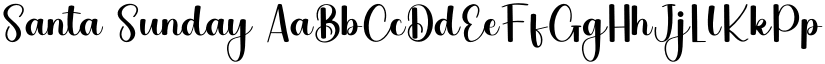 Santa Sunday font