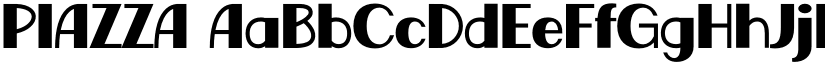 PIAZZA font