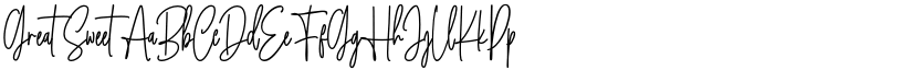 Great Sweet font