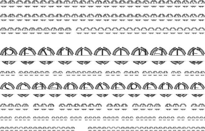 Nuvoria Split Monogram font preview