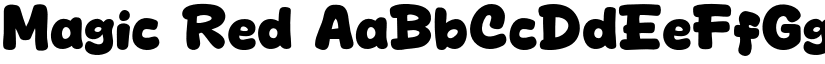 Magic Red font