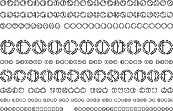 Nuvoria Monogram font preview