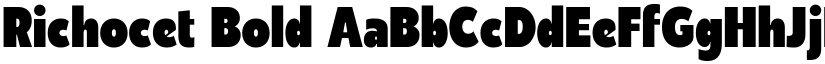 Richocet Bold font