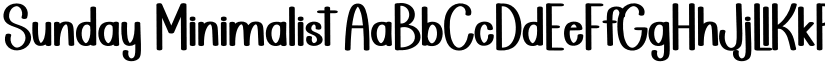 Sunday Minimalist font