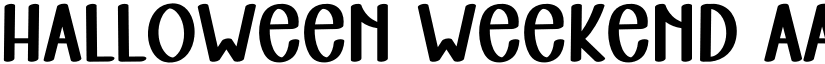 Halloween Weekend font