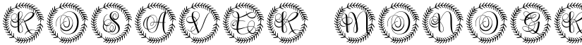 Rosaver Monogram font download