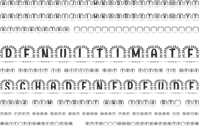 Ornalis Split Monogram font preview