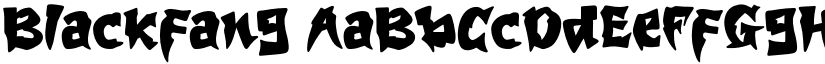 Blackfang font