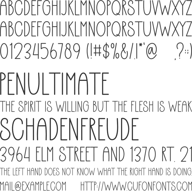 Basic Writing font preview