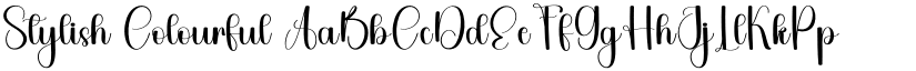 Stylish Colourful font download