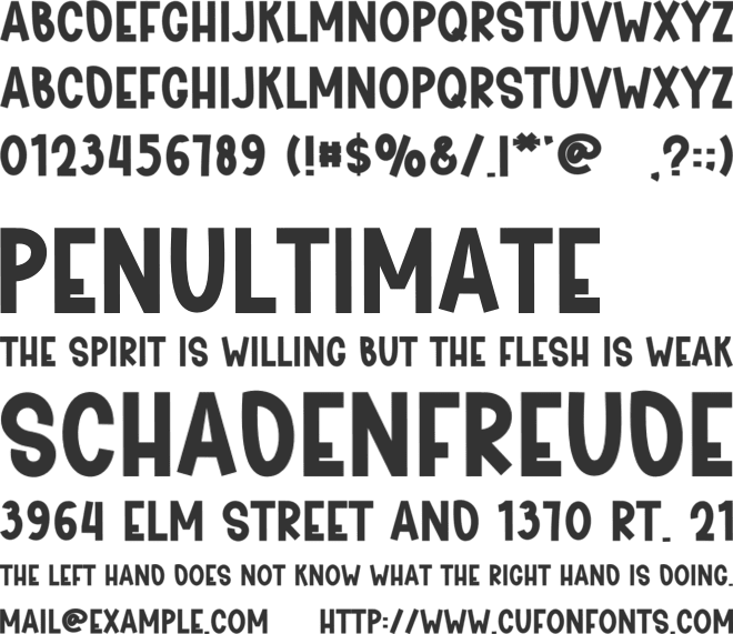 Creative Brand font preview