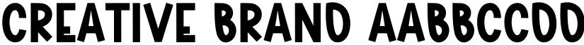 Creative Brand font