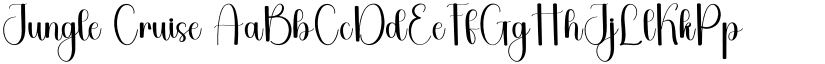 Jungle Cruise font