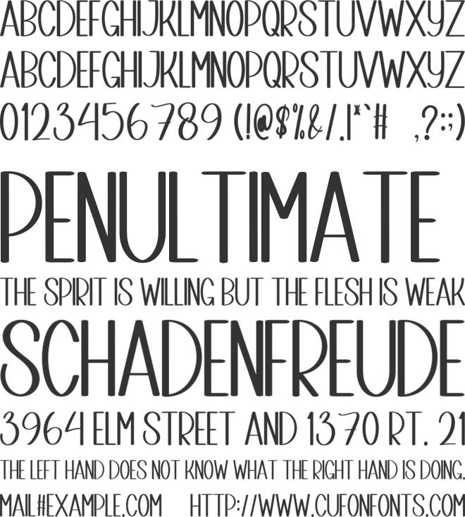 Working Christmas font preview
