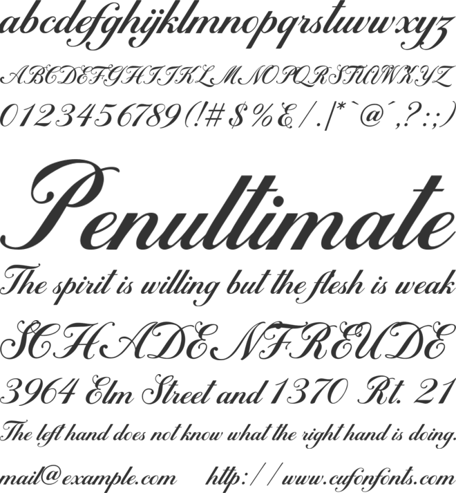 Philanthropy font preview