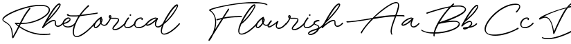 Rhetorical Flourish font