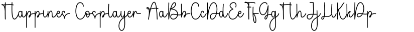 Happines Cosplayer font
