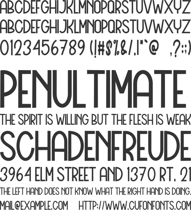 Santa Unicorn font preview