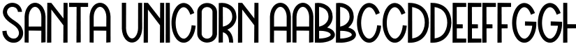 Santa Unicorn font