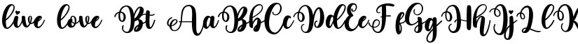 live love Bt font download