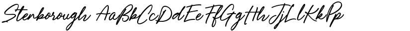 Stenborough font
