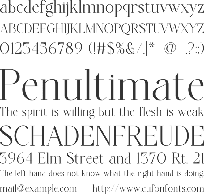 Hidda font preview