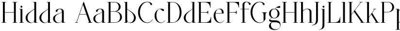 Hidda font