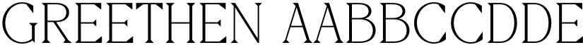 Greethen font