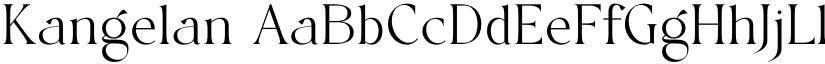 Kangelan font
