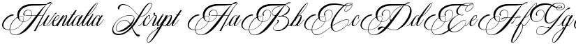 Aventalia Script font