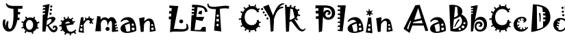 Jokerman LET CYR font download