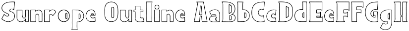 Sunrope Outline font