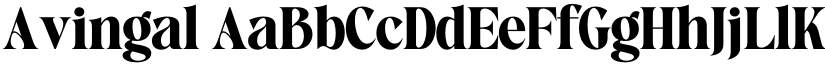 Avingal font