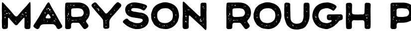 Maryson Rough PERSONAL USE font