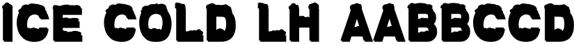 Ice Cold LH font