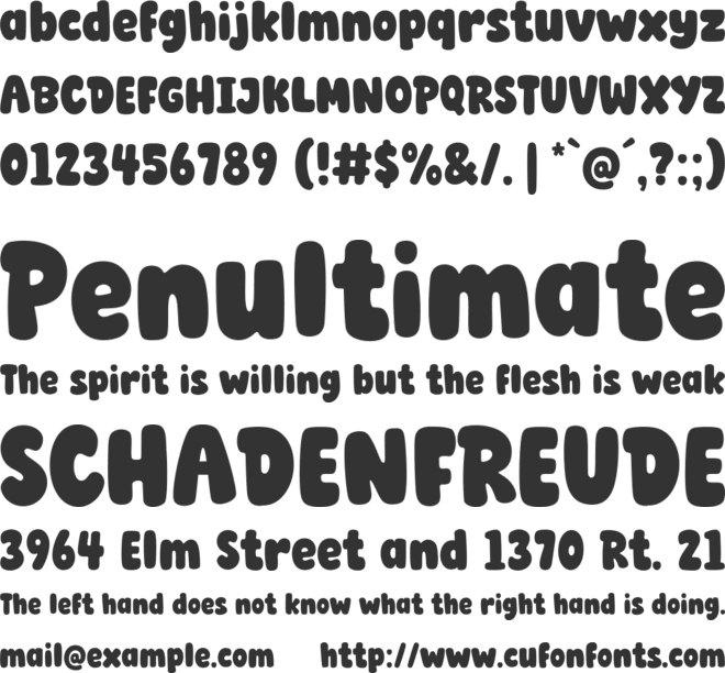 Super Croissant font preview