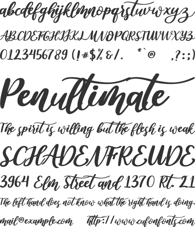 Love Christmas font preview