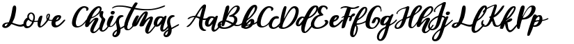 Love Christmas font