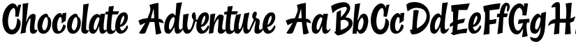 Chocolate Adventure font