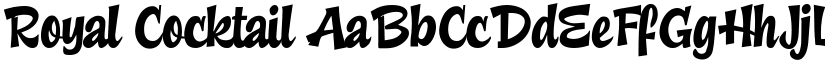 Royal Cocktail font download