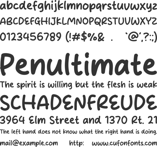 Umeko Plum font preview