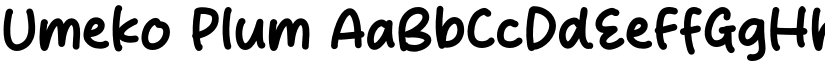 Umeko Plum font download