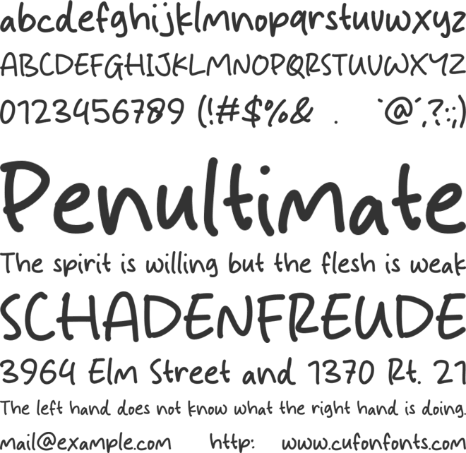 Snowy Delight font preview